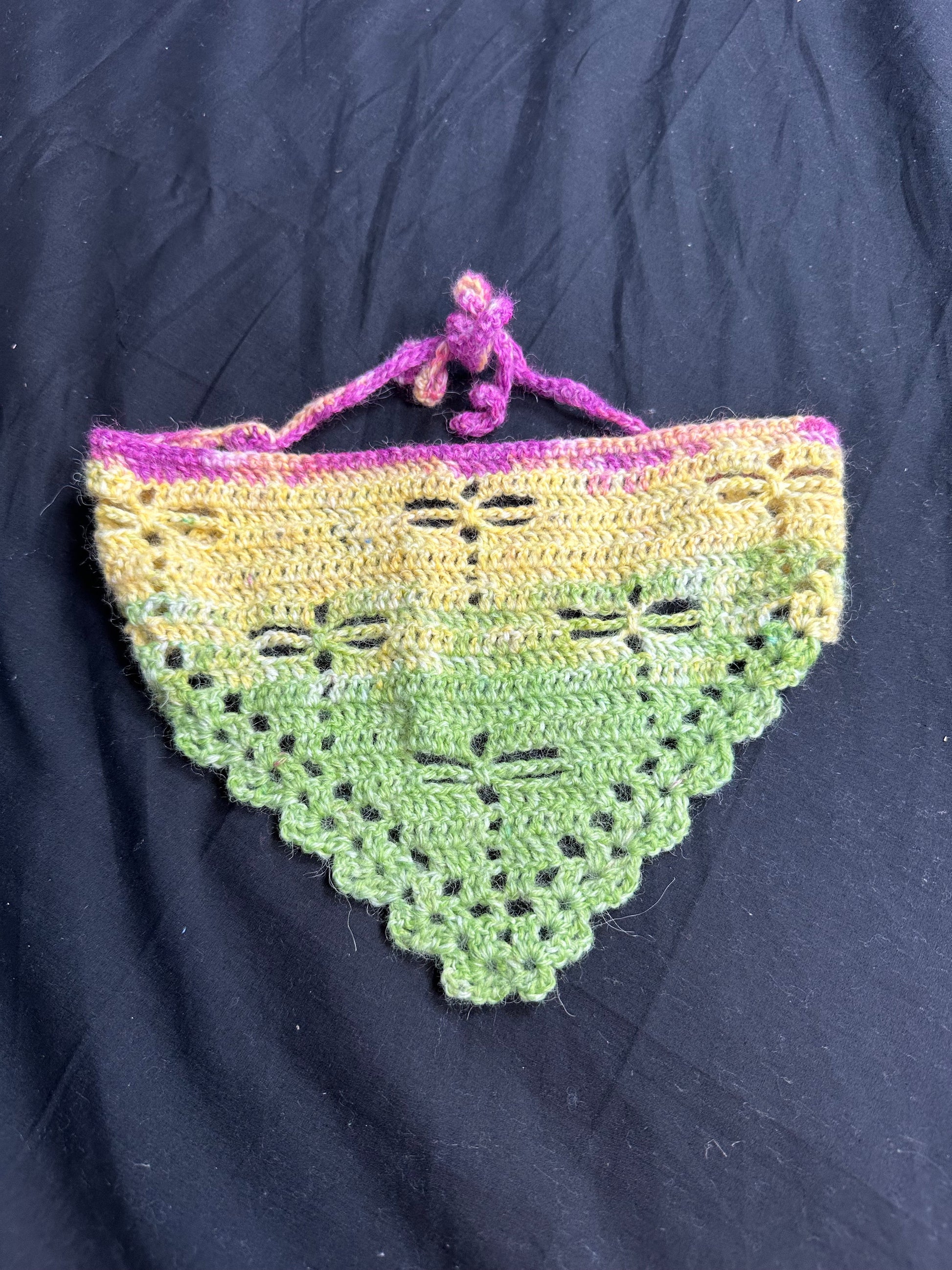 Crochet Bandana Dragonfly Crochet Scarf Pattern Keyhole Scarf